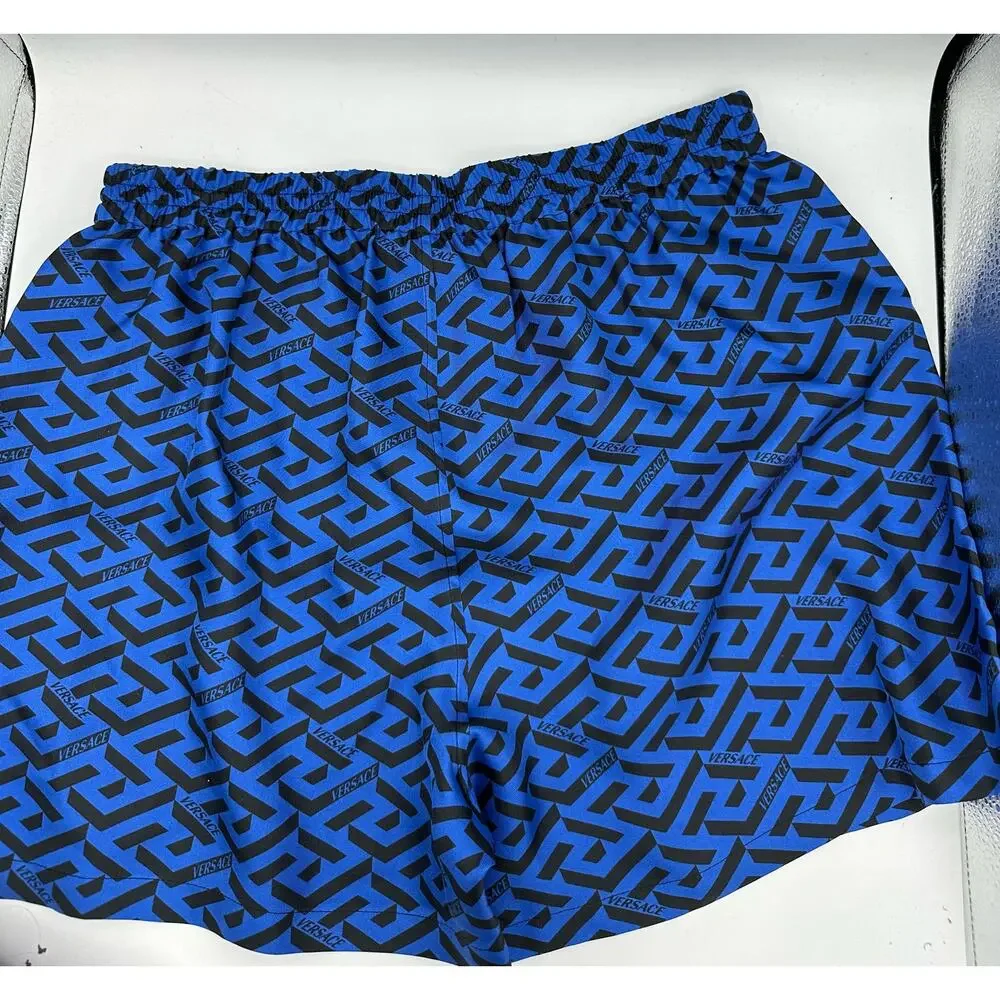 Versace geometric-print silk Pajama Shorts Size 3 US XS New with tags